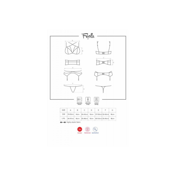 Frivolla Ensemble 4 pcs - Noir